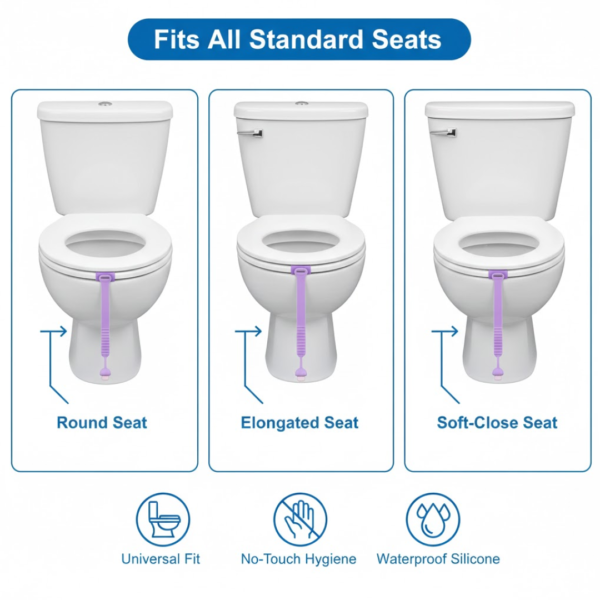 Silicone Toilet Seat Lifter Band (1 Pc)