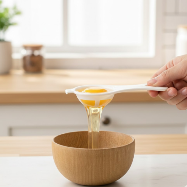 Egg Yolk Separator, Egg White Yolk Filter Separator, Egg Strainer Spoon Filter Egg