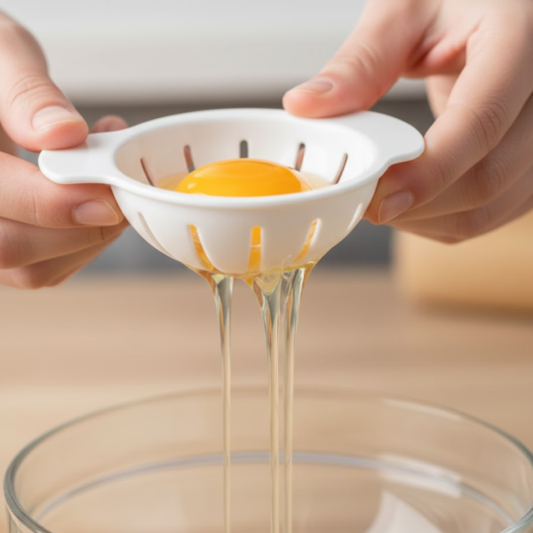 Egg Yolk Separator, Egg White Yolk Filter Separator, Egg Strainer Spoon Filter Egg