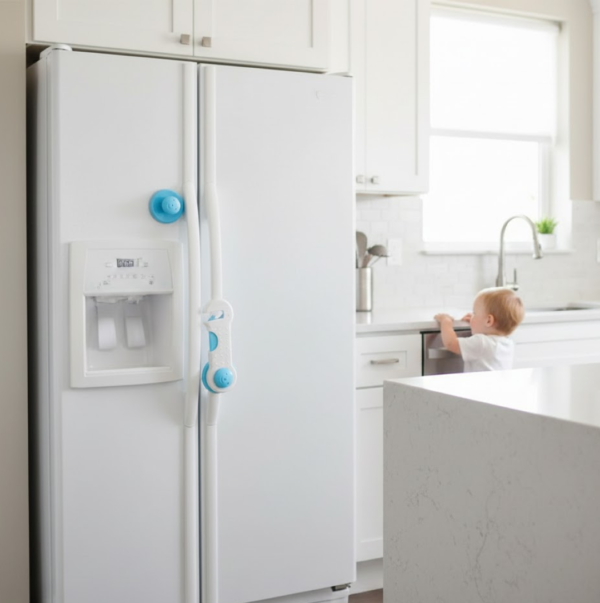 2092621024.png Child Safety lock Proofing for Cabinet Toilet Seat Fridge Door Drawers ( 1 pc)