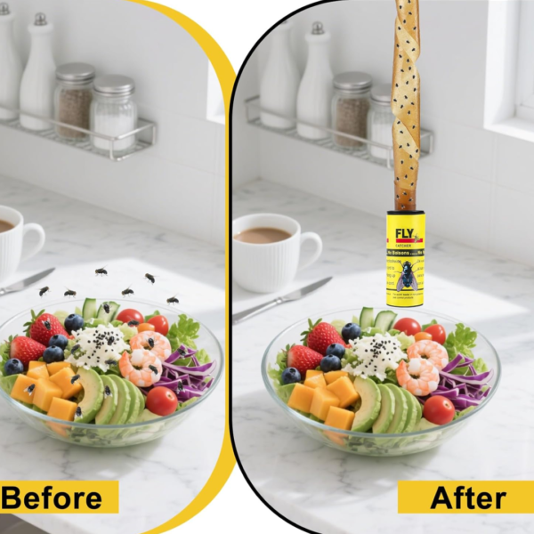 Fly, Mosquito & Insect Catcher Adhesive Sticky Glue Strips