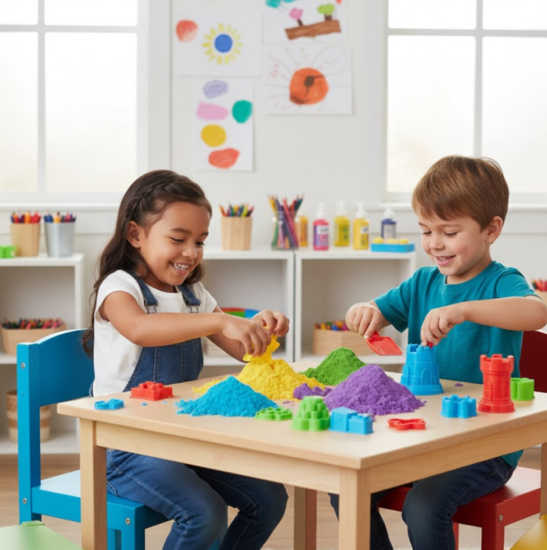 Kinetic Sand Kit – Soft Sand Clay for Kids' Activities