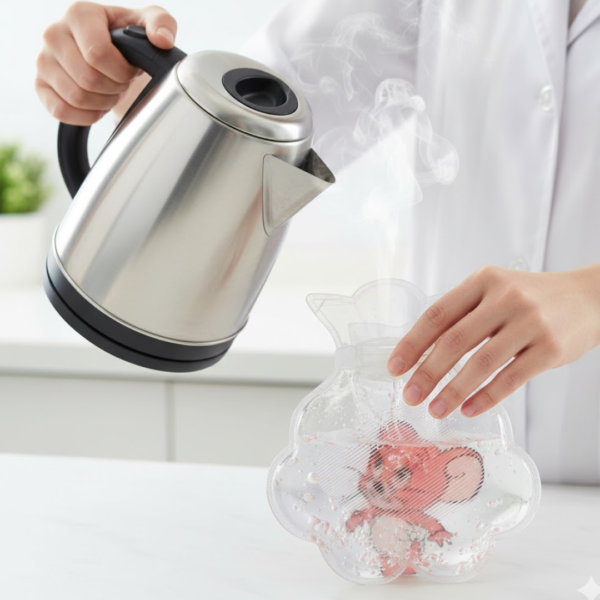 Transparent Multi-Design Hot Water Bag with Cover for Pain Relief