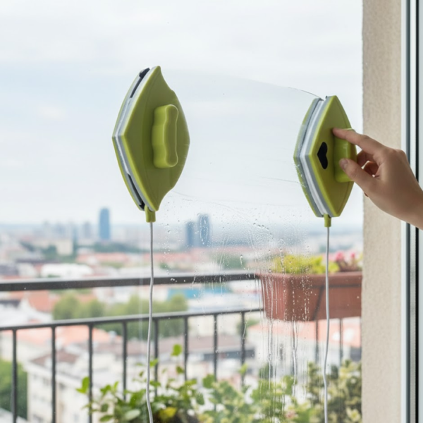 2092621116.png Double face glass cleaner Window Squeegee, Magnetic Window Washing Equipment.