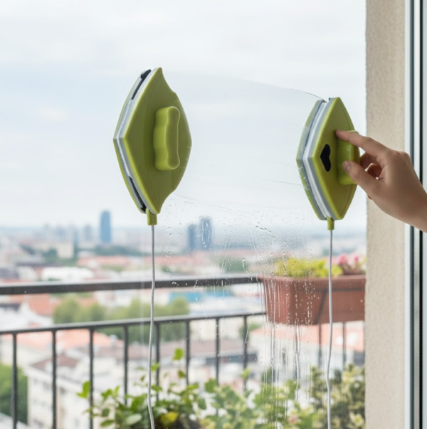 2092621116.png Double face glass cleaner Window Squeegee, Magnetic Window Washing Equipment.