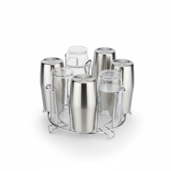 2092621151.png SS Round Glass Stand used for holding sensitive glasses