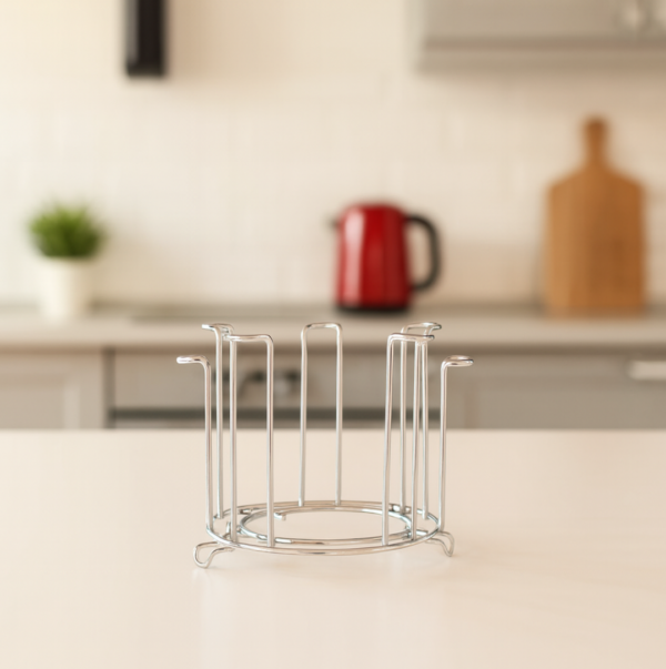 2092621154.png SS Round Glass Stand used for holding sensitive glasses