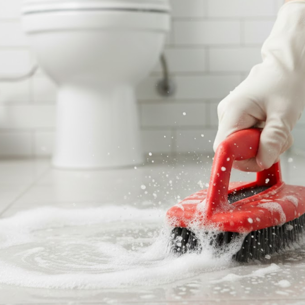 2092621174.png Bathroom Brush with abrasive scrubber for superior tile cleaning