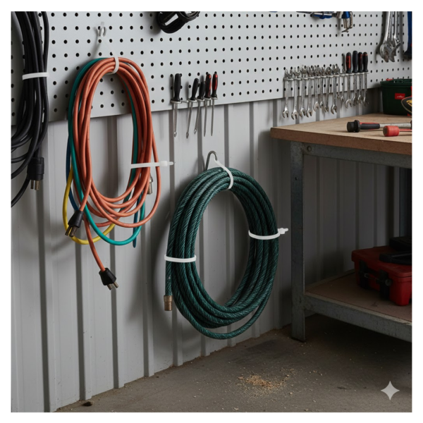 3.2×200 MM Nylon Self-Locking Cable Ties – Heavy Duty Zip Wire Tie (Pack of 100, Black)