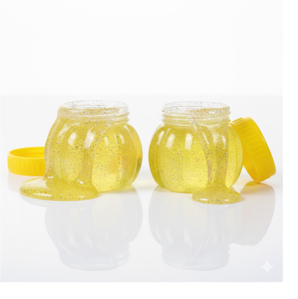 Soft Jar Slime Combo of Glitter Slime and Crystal Slime