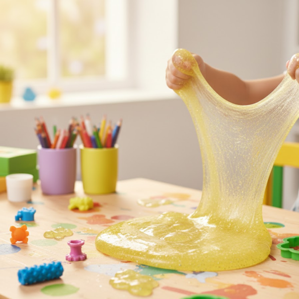 Soft Jar Slime Combo of Glitter Slime and Crystal Slime