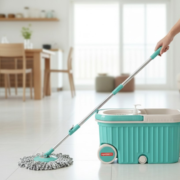 2092621228.png Spin Mop with Bigger Wheels and Plastic Auto Fold Handle for 360 Degree Cleaning