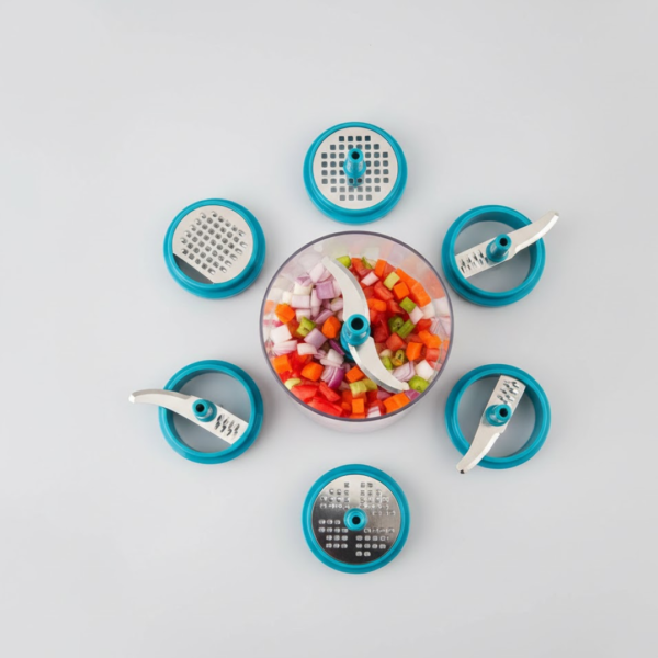 Ganesh Master Chopper with 5 Stainless Steel Blades, XL Large Jumbo Chopper (900 Ml)