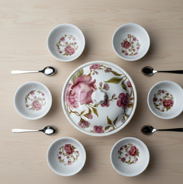 2092621282.png 5 Pc Pudding Set used as a cutlery set for serving food purposes and sweet dishes