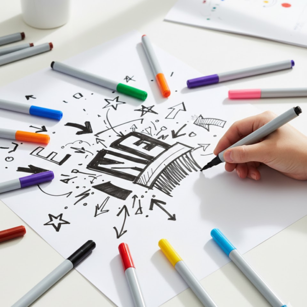 10 Pc Permanent Black Marker