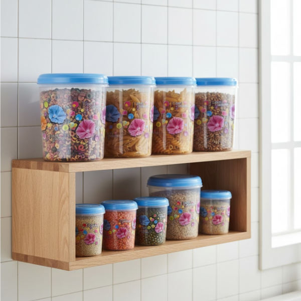 Air Tight Plastic Transparent Container Set