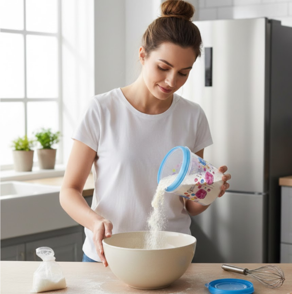 2092621368.png Plastic Transparent Container Air Tight Dabba Set (3000ml, 2000ml, 1000ml, 750ml, 500ml)