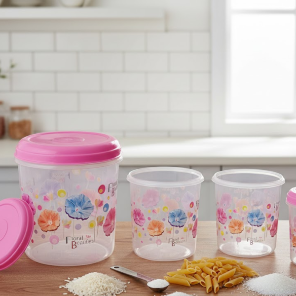 2092621372.png Plastic Transparent Container Air Tight Dabba Set (3000ml, 2000ml, 1000ml, 750ml, 500ml)