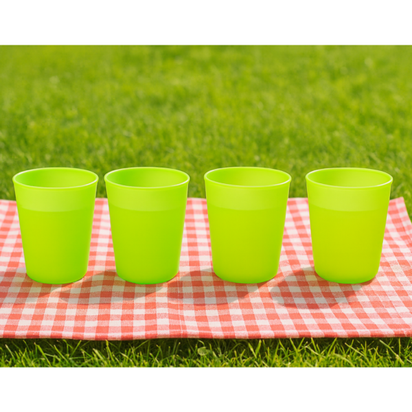 Plastic Drinking Glass Set For Drinking Milk Water Juice (Pack of 4)