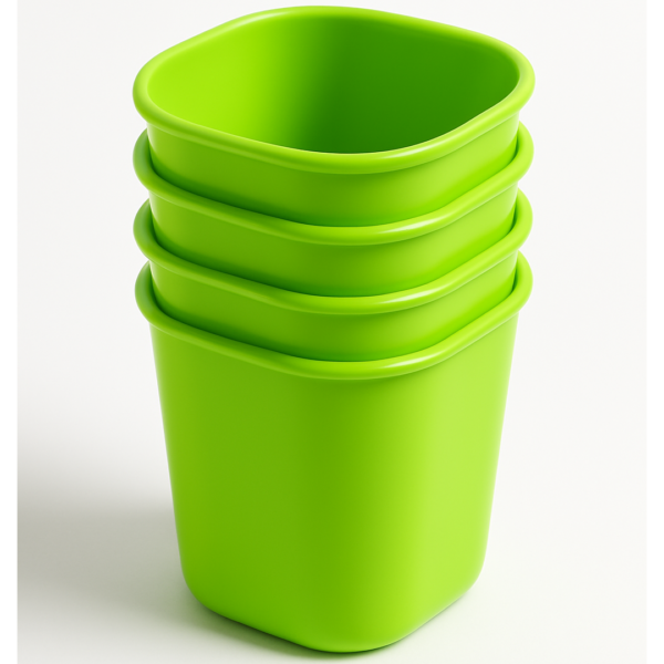 Plastic Drinking Glass Set For Drinking Milk Water Juice (Pack of 4)