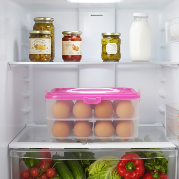 Double Layer 24 Grid Egg Storage Box for Egg Storage Container