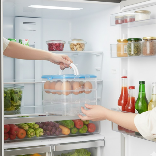 2092621399_f03e463c-912e-4e24-8189-43e95fcc0d6c.png 3-Layer Plastic Refrigerator Egg Storage Box (36 Grid)