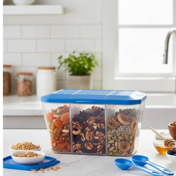 Plastic Square Storage Organiser Container (750ML Capacity)