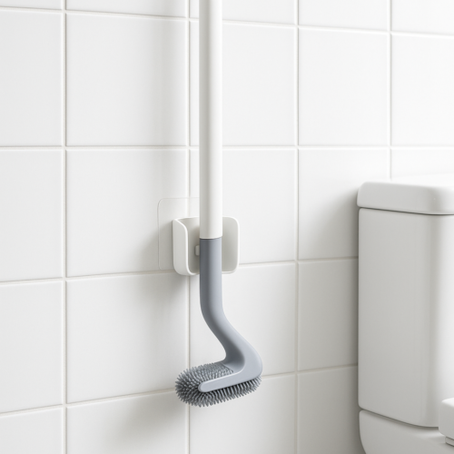 Golf Toilet Cleaner Brush  & Magic Sticker Holder