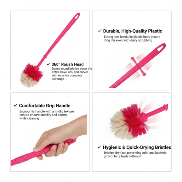 Plastic Round Toilet Cleaner Brush