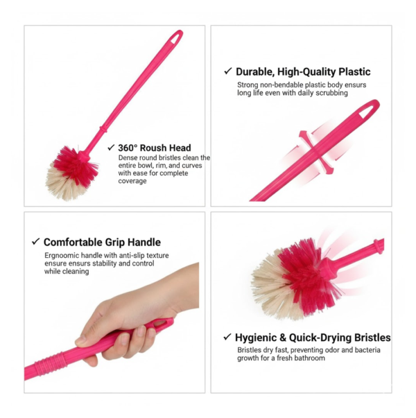 Plastic Round Toilet Cleaner Brush