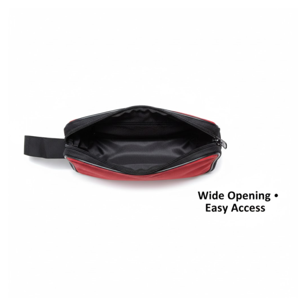Portable Travel Hand Pouch / Shaving Kit Bag for Multipurpose Use (Red)