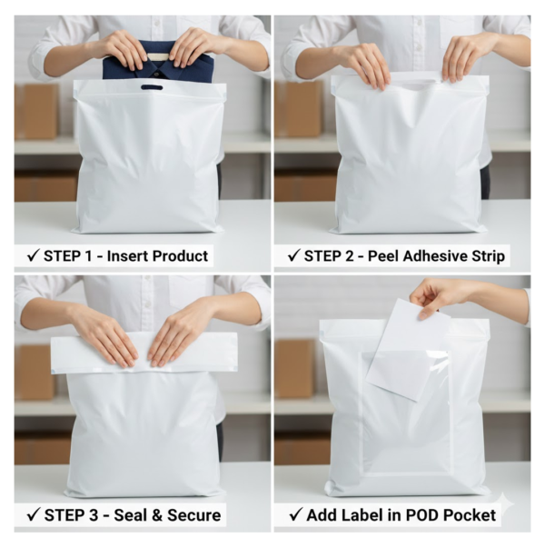 2092621445.png POD pouch Secure Tamper Proof Courier Bags,100 pcs (14 x 16 Inch)