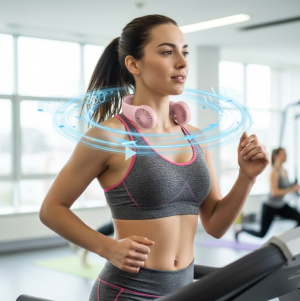 Portable Neck Fan: Holiday Hands Free Bladeless Neck Fan