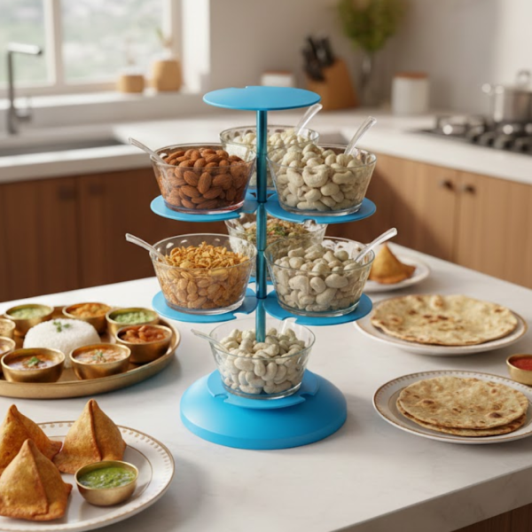 2092621457.png 4 in 1 Multipurpose 360 Degree Rotating Pickle Rack Container for Kitchen