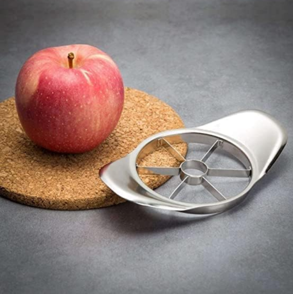 2092621458.png Stainless Steel Apple Cutter / Slicer with 8 Blades and Handle