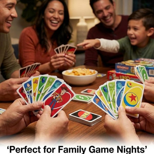 UNO Pixar  Anniversary Card Game with 112 Cards