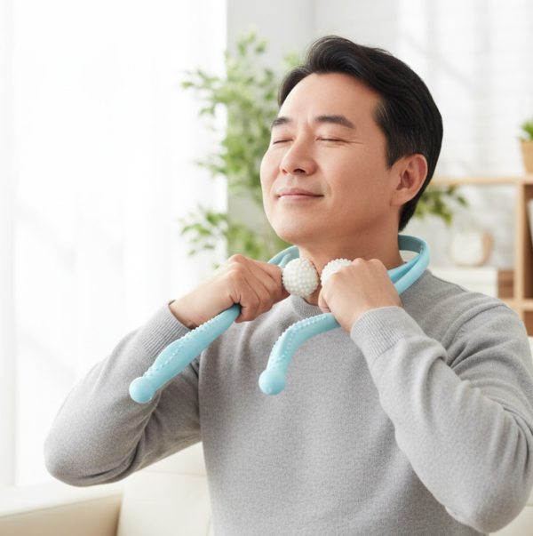 2092621480_a8062f49-6504-43e0-817a-e47f6dc0b19e.png Portable Neck & Shoulder Massager for Back & Waist Relief