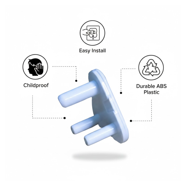 Safety Cover Guards for Electric Socket Plug (Big)