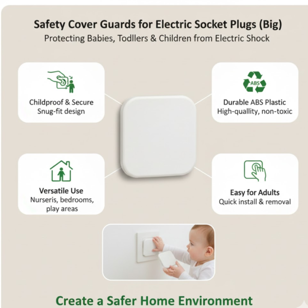 Safety Cover Guards for Electric Socket Plug (Big)