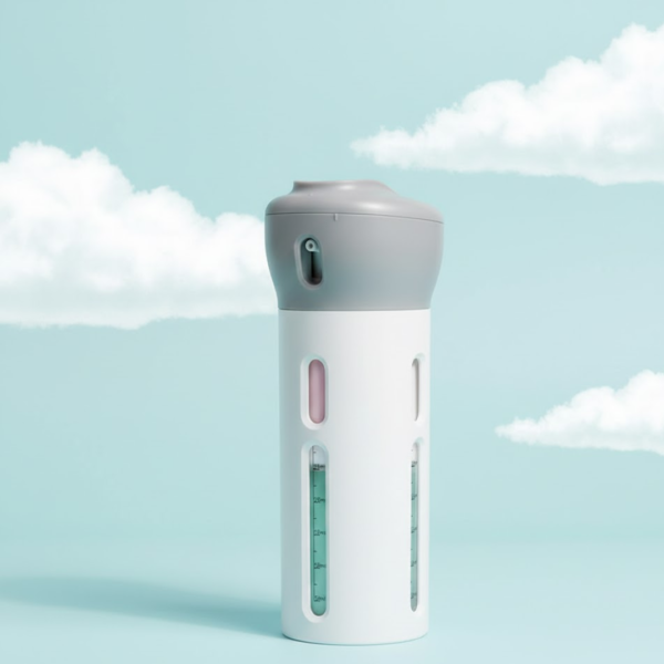 2092621502.png 4 in 1 Travel Dispenser Bottle Set Travel Refillable Cosmetic Containers Set