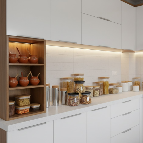 Matka Shaped Jar with Air Tight & Leak Proof Lid (Multicolour) (Set of 6) (900Ml)