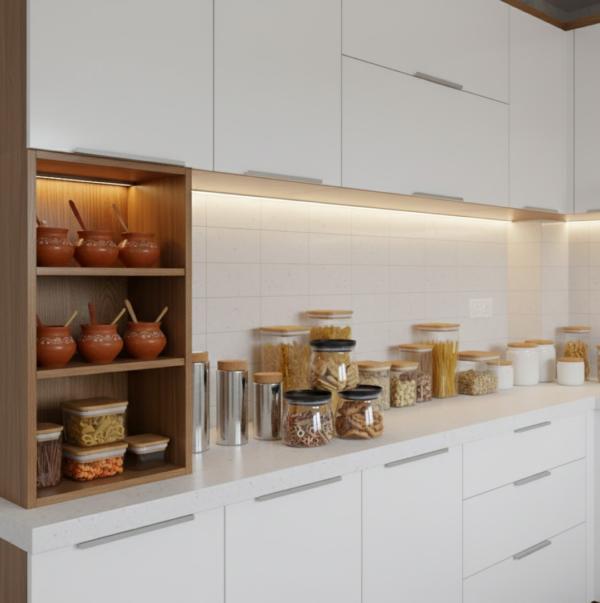 Matka Shaped Jar with Air Tight & Leak Proof Lid (Multicolour) (Set of 6) (900Ml)