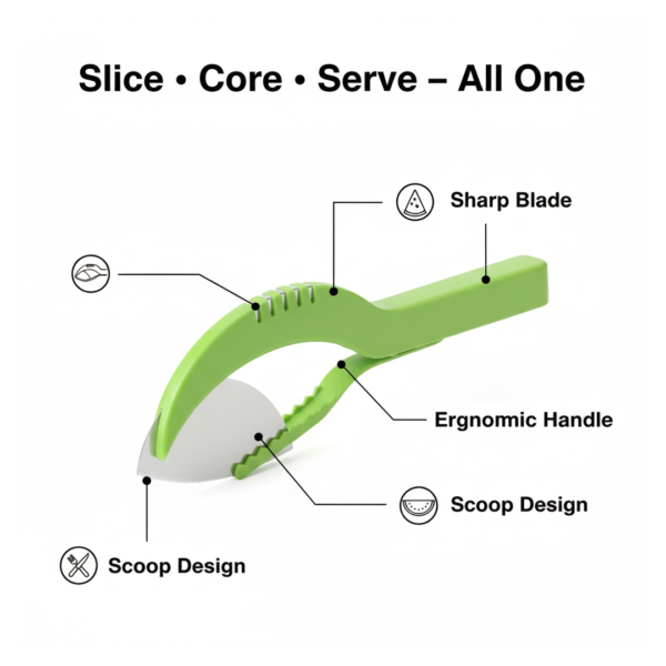 2092621523_a11a6c52-b99a-4448-a789-c2ce60bd18c1.png Plastic Watermelon Cutter, Slicer, Corer & Server – Easy to Use Fruit Tool