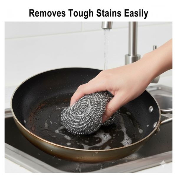 Stainless Steel Kitchen Scrubber (1 pc)