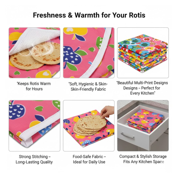 2092621525.png Square Hygienic Roti / Chapati Multi Print Design Cover