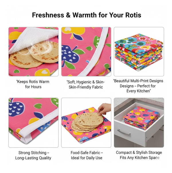 2092621525.png Square Hygienic Roti / Chapati Multi Print Design Cover