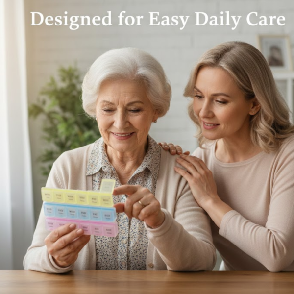 Weekly Pill Case 28-Slot Medicine Organizer