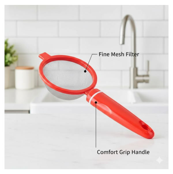 Plastic Tea Strainer Sieve (Chai Chalni)