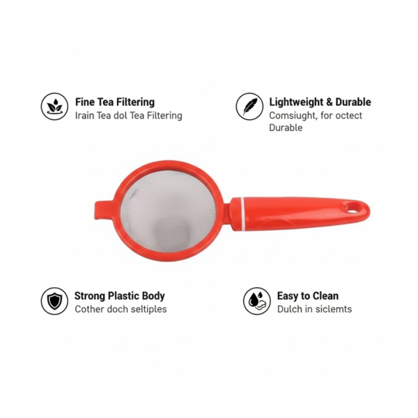 Plastic Tea Strainer Sieve (Chai Chalni)