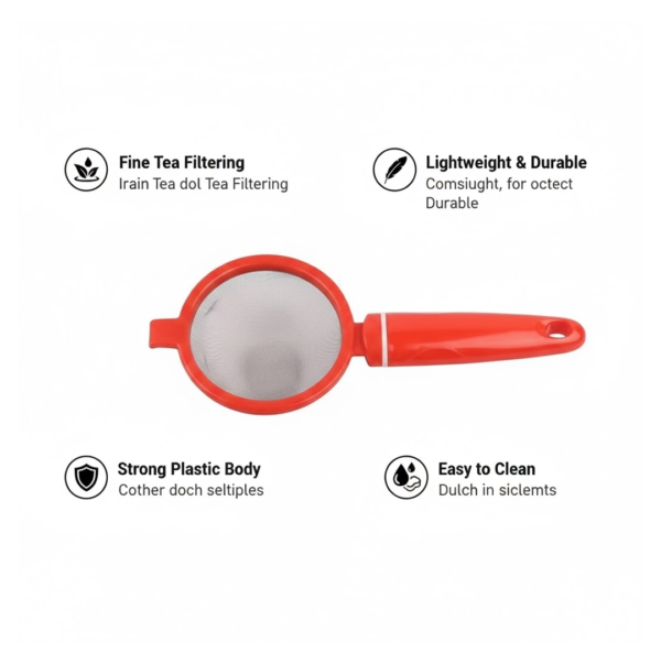 Plastic Tea Strainer Sieve (Chai Chalni)